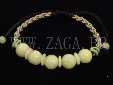 Bracelet jade perles