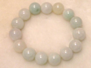 Bracelet jade perles