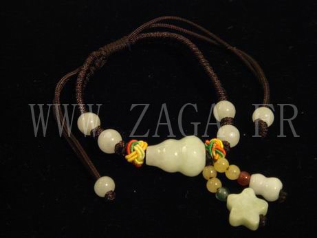 Bracelet jade vase de tr&eacute;sor
