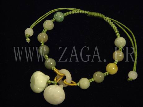 Bracelet jade potirons