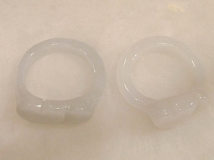 Bague jade blanc