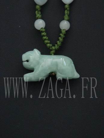 Collier jade tigre