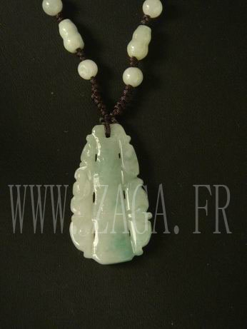 Collier jade bambou