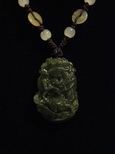 Collier jade signe chinois dragon