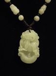 Collier jade signe chinois ch�vre