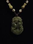 Collier jade signe chinois chien