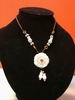 Collier jade fleur