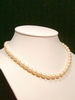 Collier perle d`eau douce rose ovale