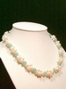 Collier perle d`eau douce avec 17 perles de jade