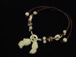 Bracelet jade double dragons