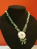Collier jade fleur de la pluie
