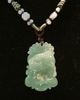 Collier jade signe chinois boeuf