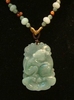 Necklace of jade chinese sign monkey