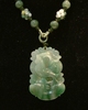 Necklace of jade chinese sign cock