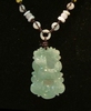 Collier jade signe chinois chien