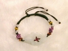 Bracelet jade fleur
