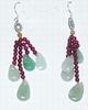 Boucle d`oreille jade
