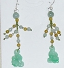 Boucle d`oreille jade bonheur