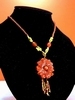 Collier agte fleur