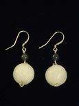 Boucles d`oreille jade boules de dragon