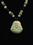Collier jade imp&eacute;rial bouddha de bonheur