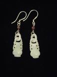 Boucles d`oreille jade vases de tr&eacute;sor