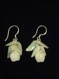 Boucles d`oreille jade pommes