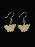 Boucles d`oreille jade papillons
