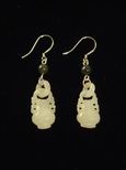 Boucles d`oreille jade vases de tr&eacute;sor