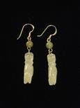 Boucles d`oreille jade mains de bouddha