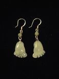 Boucles d`oreille jade pieds