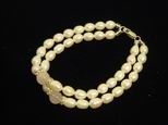 Bracelet perles de culture et quartz roses
