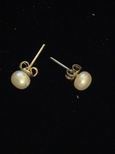 Boucles d`oreille perles de culture 5,5mm blanches