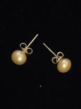 Boucles d`oreille perles de culture 5,5mm roses