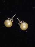 Boucles d`oreille perles de culture 8,5mm roses