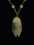 Collier jade cigale