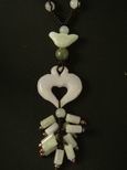 Collier jade coeur
