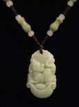 Collier jade signe chinois rat