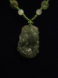 Collier jade signe chinois boeuf