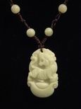 Collier jade signe chinois tigre